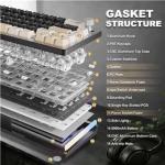 YUNZII AL66 Wireless Mechanical Keyboard with Knob Control