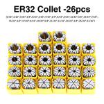 26PCS ER32 Spring Collet Set for CNC Machines