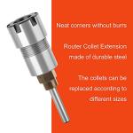 1/4 Inch Router Bit Extension Collet Adapter
