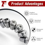 ER25 12-Piece Collet Set for CNC Machines