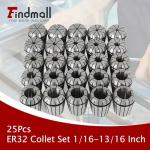 ER32 Collet Set - 25PC CNC Tool Kit