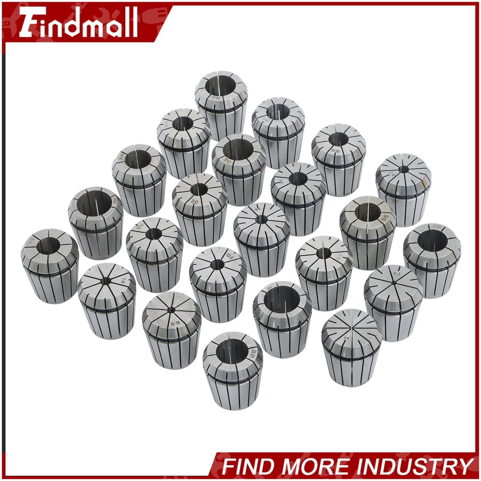 24× ER40 Collet Set for CNC Machines