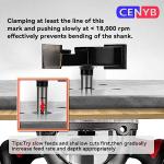 CENYB CNC Surfacing Router Bits for Woodworking