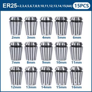 15-Piece ER25 Collet Set for CNC Machines