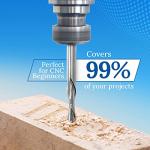 Essential 9-Piece CNC Router Bit Set