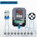 RATTMMOTOR 220V 3KW VFD Inverter for CNC Motors