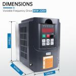 RATTMMOTOR 220V 3KW VFD Inverter for CNC Motors