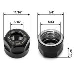 QWORK ER11 A Collet Nuts for CNC Machines, 4 Pack