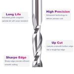 SpeTool 5Pcs UpCut Router Bit Set for Woodwork