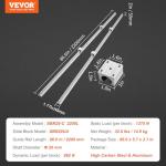 VEVOR SBR20 Linear Rail Kit 2200mm 2PCS