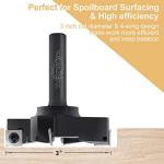 CNC Spoilboard Surfacing Router Bit, 1/2" Shank