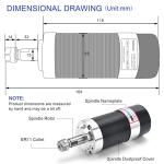 Daedalus 400W Brushless CNC Spindle Motor Kit