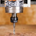 SpeTool 5-Pack 6.35mm Carbide Spiral Router Bits