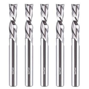 SpeTool 5PCS Downcut Router Bits Set 1/4" Shank