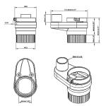 FoxAlien 69mm CNC Dust Shoe for Router Machine