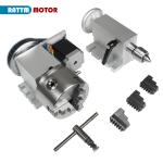 CNC Router Engraver with 4th Axis and Chuck