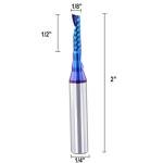 5PCS Carbide CNC Router Bits Set, 1/4" Shank