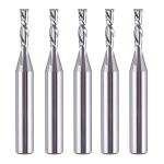 SpeTool 5PCS Down Cut Spiral Router Bit Set