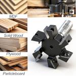 6-Wing Slab Flattening Router Bit, 2" Diameter