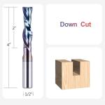 SpeTool Extra Long 1/2" Down Cut Router Bit