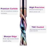 SpeTool 5PCS Downcut Spiral Router Bits Set