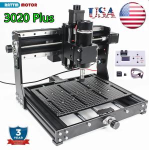 【USA】3020 Plus 500W CNC Router Engraver Laser Machine Milling Cutting Metal Wood