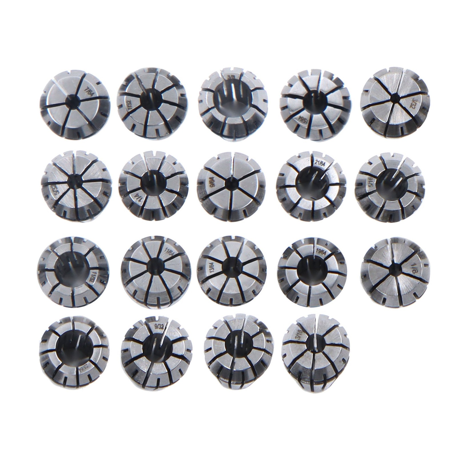 19-Piece ER16 Spring Collet Set for CNC