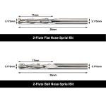 FoxAlien 1/8” CNC Router Bits Kit for All Purposes