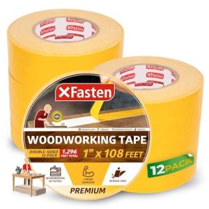 XFasten Double Sided Woodworking Tape 12-Pack