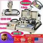 1500W 4 Axis CNC Router Engraver Milling Machine