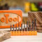 SpeTool 10PCS TAC Coated CNC Router Bits Set