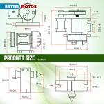 CNC Router Rotary Table 4th Axis 3 Jaw Chuck
