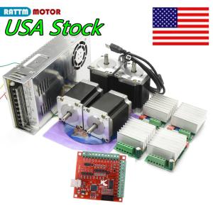 4 Axis CNC Kit with NEMA23 Stepper Motors