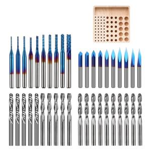 40pcs CNC Router Bits Set with Storage Tray