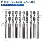 40pcs CNC Router Bits Set with Storage Tray