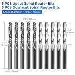 40pcs CNC Router Bits Set with Storage Tray