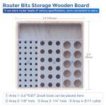 40pcs CNC Router Bits Set with Storage Tray