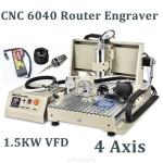 USB 4 Axis 6040 CNC Router Engraver Machine