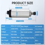 800W Air Cooled CNC Spindle Motor ER11