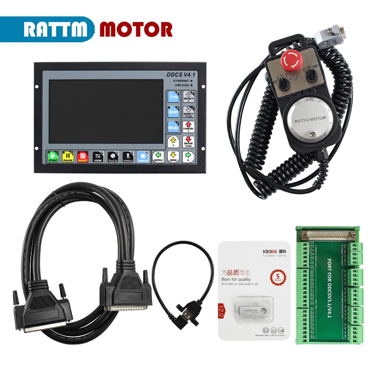 4 Axis DDCS V4.1 CNC Controller with MPG Handwheel