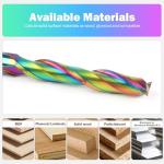 BINSTAK 5-Inch Upcut Spiral Router Bit, 1/2-Inch Shank