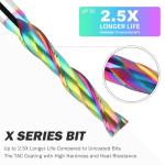 BINSTAK 5-Inch Upcut Spiral Router Bit, 1/2-Inch Shank