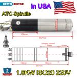 1.8KW Water Cooled ISO20 Spindle Motor 24000RPM