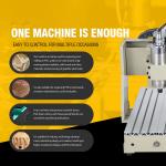 1500W 4-Axis USB CNC Router Engraver