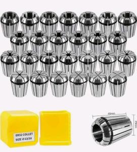 26-Piece ER32 Spring Collet Set for CNC Machines