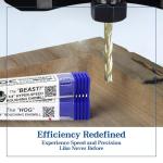 IDC Woodcraft Roughing Combo CNC Router Bit Set