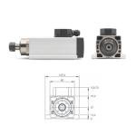 G-Penny 2.2KW 24000RPM Air-Cooled Spindle Motor