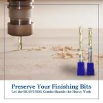 IDC Woodcraft Roughing Combo CNC Router Bit Set