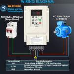 220V 2.2KW CNC Variable Frequency Drive Inverter