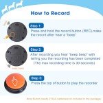 Dog Training Voice Recording Buttons - 4 Pack